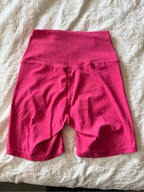 High-Waist Pink Women’s Bike Shorts